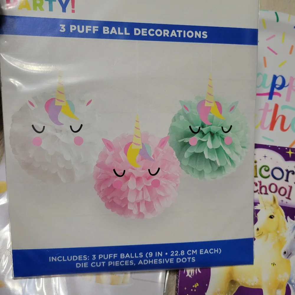 Unicorn Party Set Decorations